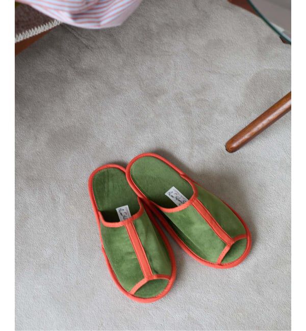 ACME「【CAEDExACME】SLIPPER　スリッパ」|ルームシューズ|カーキ