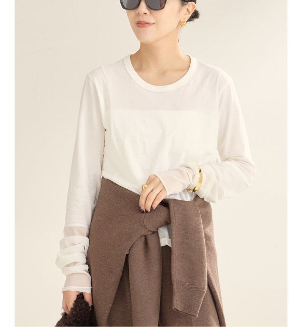 Plage「《WEB限定追加》R'IAM Sheer Cuff プルオーバー」|Tシャツ・カットソー|
