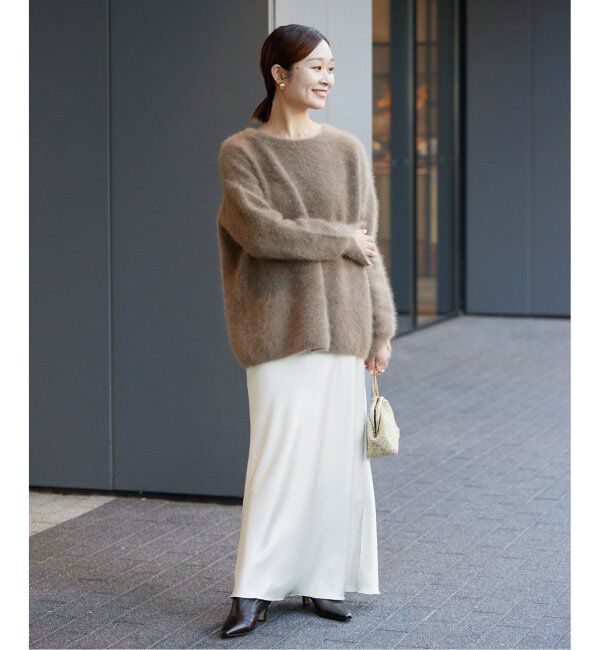 IENA「《追加3》ダブルサテンスカート」|スカート|