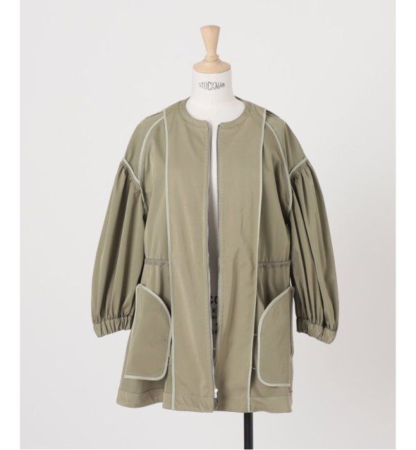 VERMEIL par iena「ノーカラーギャザーZIPブルゾン」|その他|