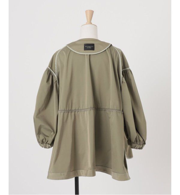 VERMEIL par iena「ノーカラーギャザーZIPブルゾン」|その他|