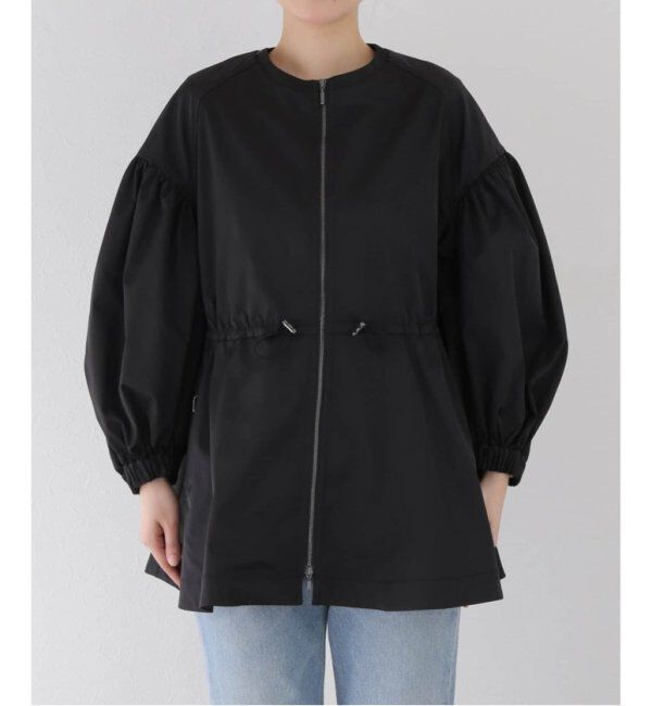 VERMEIL par iena「ノーカラーギャザーZIPブルゾン」|その他|