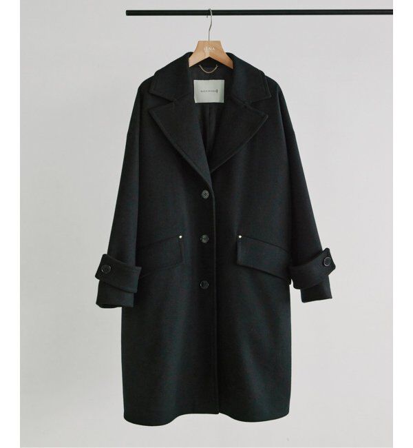 IENA「MACKINTOSH/マッキントッシュ 別注 HUMBIE チェスターコクーンコート」|チェスターコート|ブラック