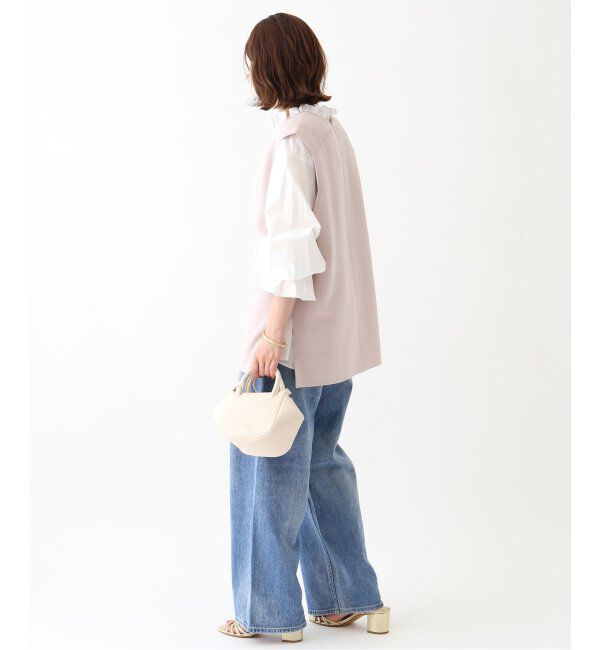 SLOBE IENA「《追加2》タイプライターフリルカラーブラウス」|シャツ・ブラウス|