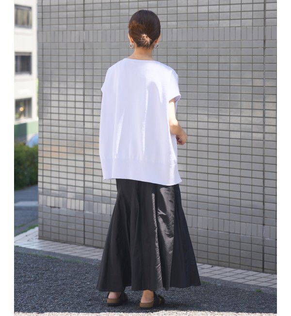 IENA「《WEB限定/追加5》 コットンストレッチ NEOワイドクループルオーバー」|ニット・セーター|