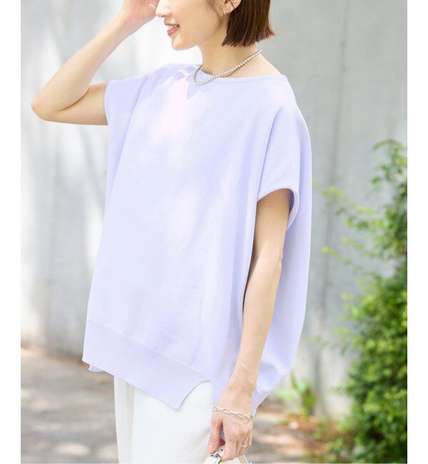 IENA「《WEB限定/追加5》 コットンストレッチ NEOワイドクループルオーバー」|ニット・セーター|