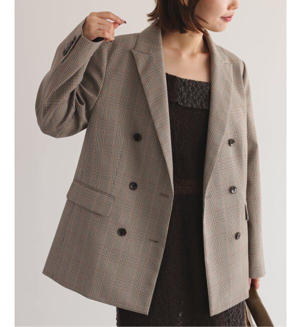 SLOBE IENA「TRダブルブレストジャケット」|テーラードジャケット|