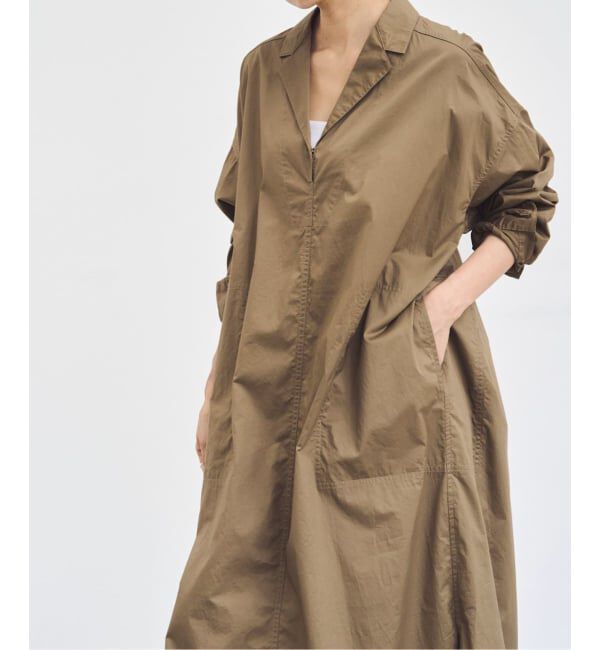IENA「《WEB限定/追加》ハイカウントツイルシャツワンピース」|ワンピース|