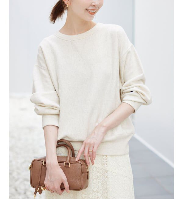 SLOBE IENA「《追加2》Champion/チャンピオン SLOBE別注 無地ガゼットスウェット」|スウェット・ジャージ|ナチュラル