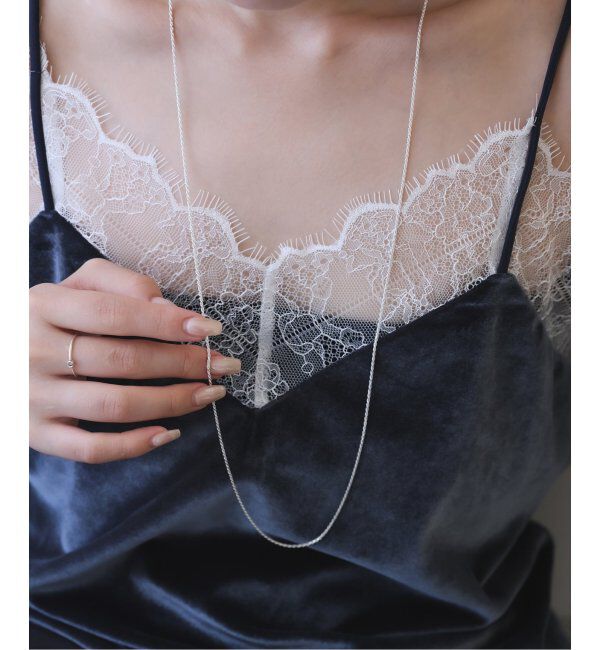 SLOBE IENA「unique/ユニーク SLOBE別注 85cm ロープチェーンネックレス」|ネックレス|シルバー