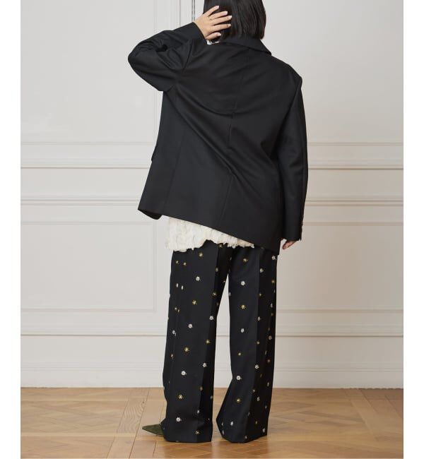 IENA LA BOUCLE「IENA LA BOUCLE ウールモヘヤ2Bジャケット」|テーラードジャケット|