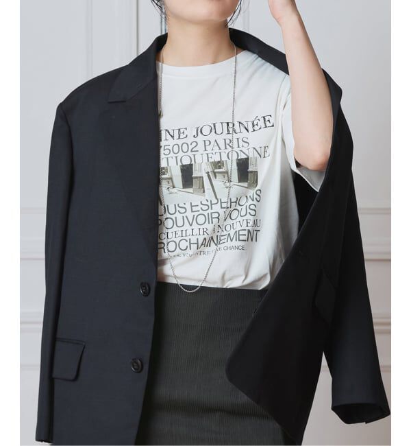 IENA LA BOUCLE「IENA LA BOUCLE ウールモヘヤ2Bジャケット」|テーラードジャケット|