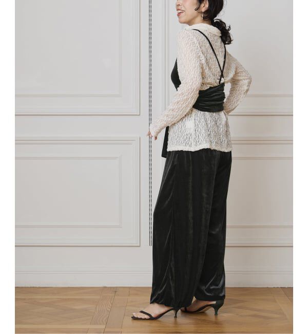 IENA LA BOUCLE「IENA LA BOUCLE トリアセベロアキャミソール」|キャミソール|