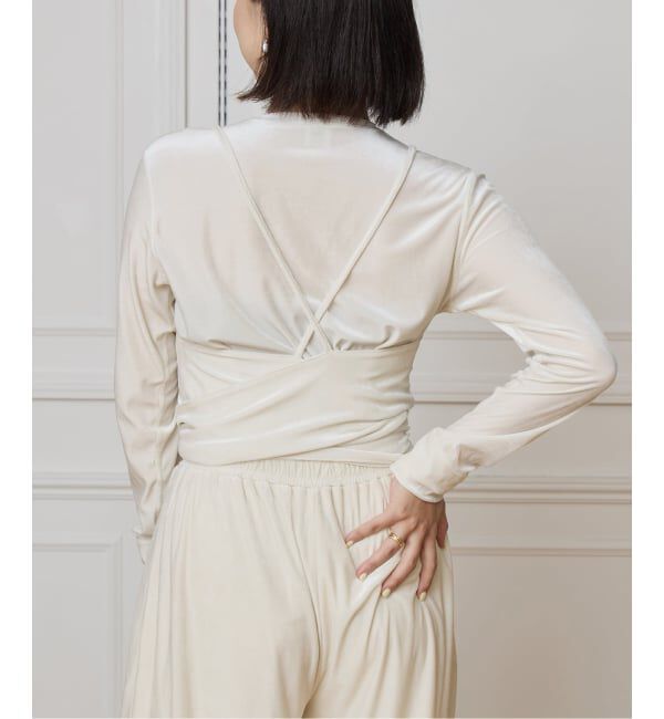 IENA LA BOUCLE「IENA LA BOUCLE トリアセベロアキャミソール」|キャミソール|