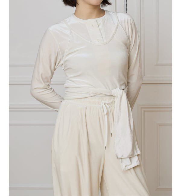 IENA LA BOUCLE「IENA LA BOUCLE トリアセベロアキャミソール」|キャミソール|