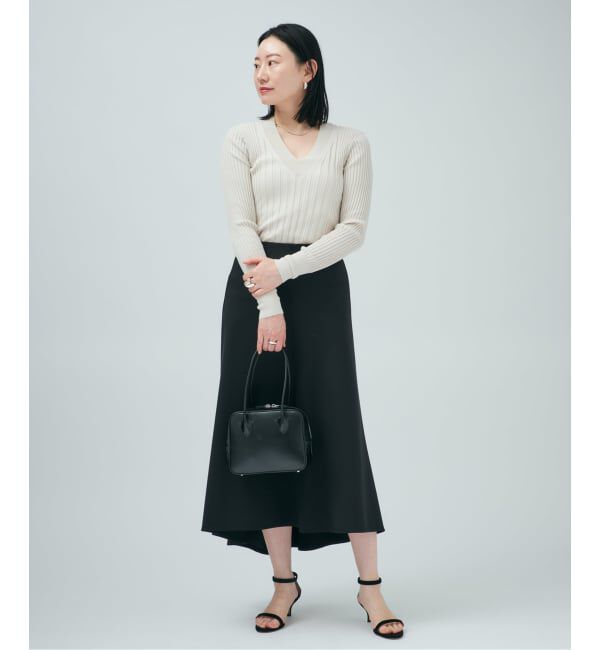 VERMEIL par iena「《予約》ダンボールイレギュラーヘムスカート」|スカート|