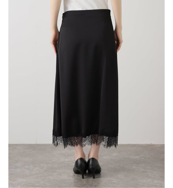 SLOBE IENA「サテンレーススカート」|スカート|