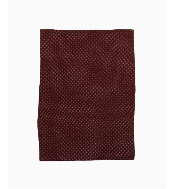 EDIFICE「EDIFICE シルク ドット ストール」|ストール|ボルドー