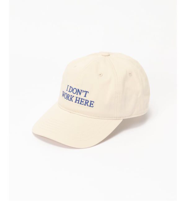 PULP「IDEA BOOKS / アイディアブックス SORRY I DONT WORK HERE HAT」|キャップ・キャスケット|ベージュ