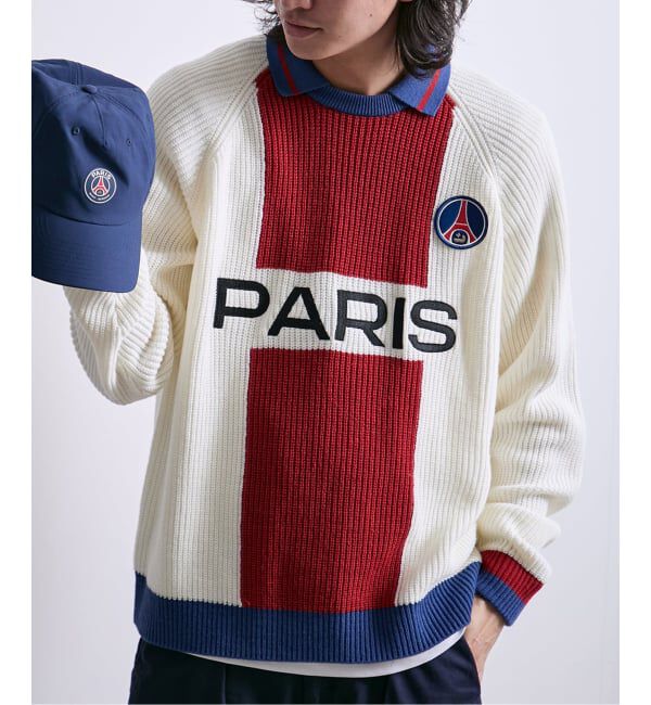 Paris Saint-Germain「【Paris Saint-Germain / パリ・サン＝ジェルマン】 JP PARIS RE:KNIT」|ニット・セーター|ホワイト