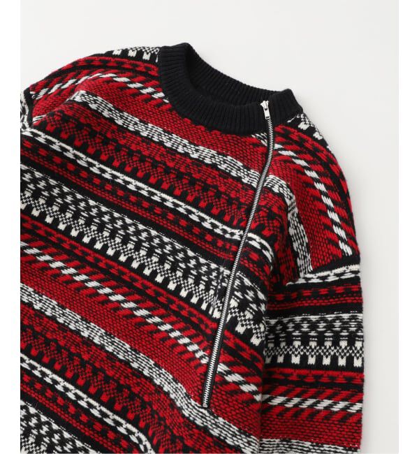 EDIFICE「WM（ホワイトマウンテニアリング）FAIR ISLE ZIP KNIT PULLOVER」|ニット・セーター|