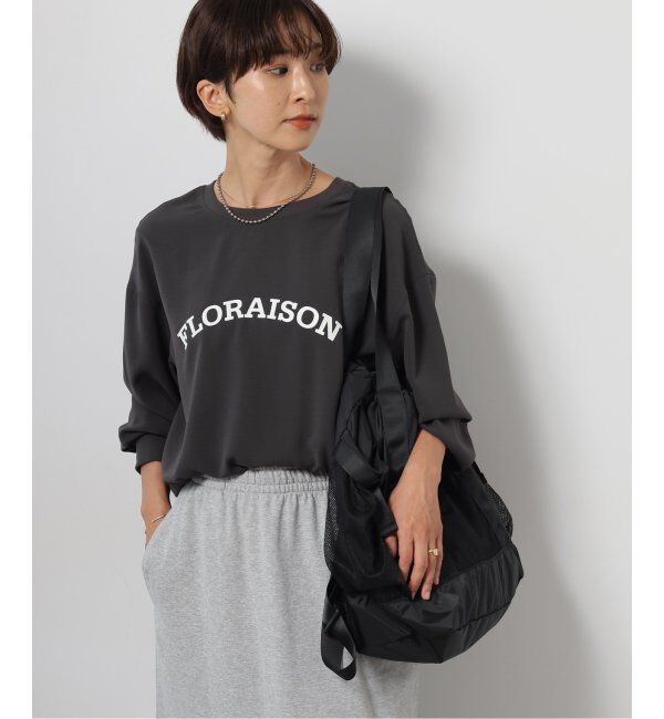 JOURNAL STANDARD relume「ジョーゼットロゴロンTEE」|シャツ・ブラウス|グレー