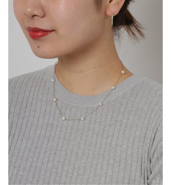 JOURNAL STANDARD relume「RELUME ガラスパールxチェーンネックレス」|ネックレス|ゴールド