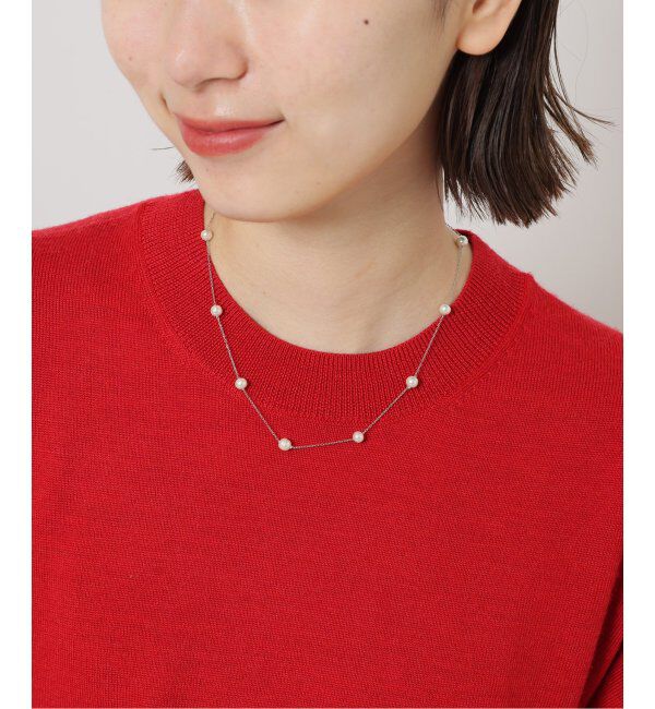 JOURNAL STANDARD relume「RELUME ガラスパールxチェーンネックレス」|ネックレス|シルバー