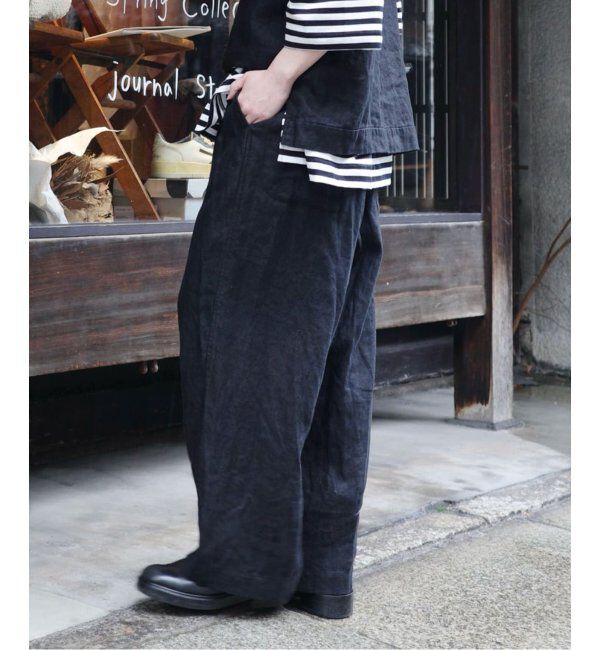 journal standard luxe「フレンチリネンツイルパンツ」|その他|ブラック