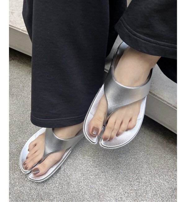 JOURNAL STANDARD「【Paes/ペイズ】 FLIP FLOP Coating：サンダル」|サンダル|シルバー
