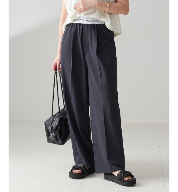 journal standard L'essage「【PROTAGONISTA/プロタゴニスタ】PNT-PT-19：パンツ」|スラックス|ブラック