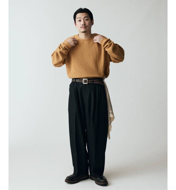 J.S.Homestead「J.S.Homestead / T/R/W ヘリンボーン インフレーション スラックス」|スラックス|