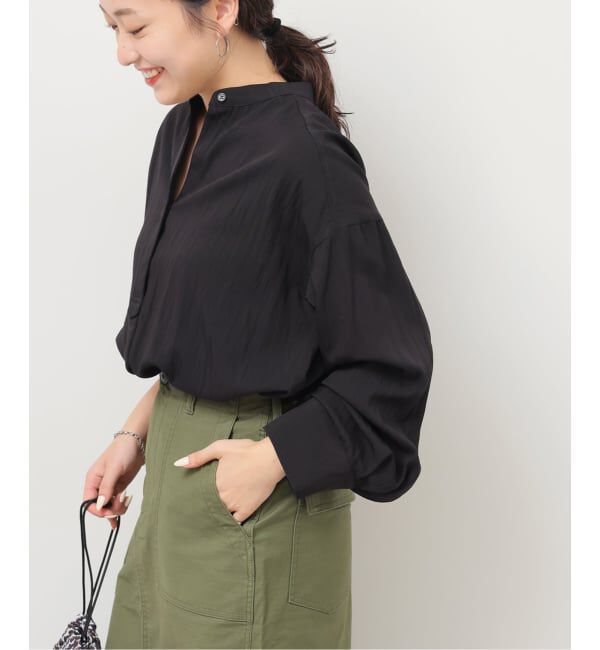 JOURNAL STANDARD relume「バンドカラースキッパーブラウス」|シャツ・ブラウス|ブラック