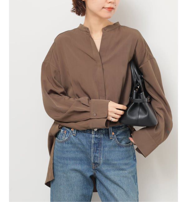 JOURNAL STANDARD relume「バンドカラースキッパーブラウス」|シャツ・ブラウス|ブラウン