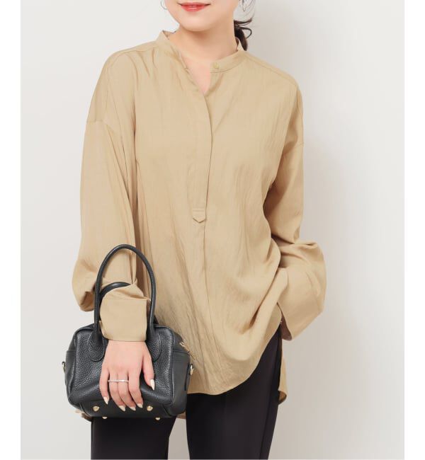 JOURNAL STANDARD relume「バンドカラースキッパーブラウス」|シャツ・ブラウス|ベージュ