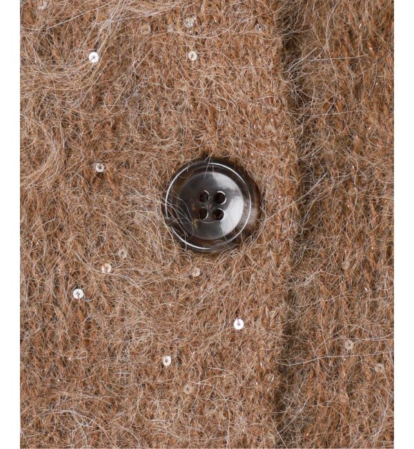 journal standard L'essage「アルパカMIXスパンコールカーディガン」|カーディガン|