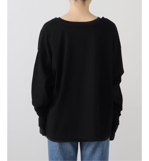 journal standard L'essage「【INSCRIRE /アンスクリア】Plating Rib Layered Tee：カットソー」|Tシャツ・カットソー|