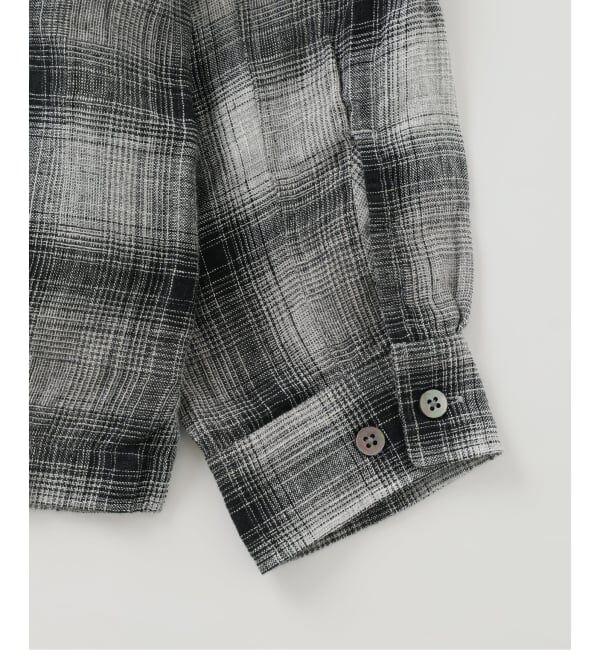 J.S.Homestead「《予約》Stead / リネン オンブレ ジップ シャツ」|シャツ・ブラウス|