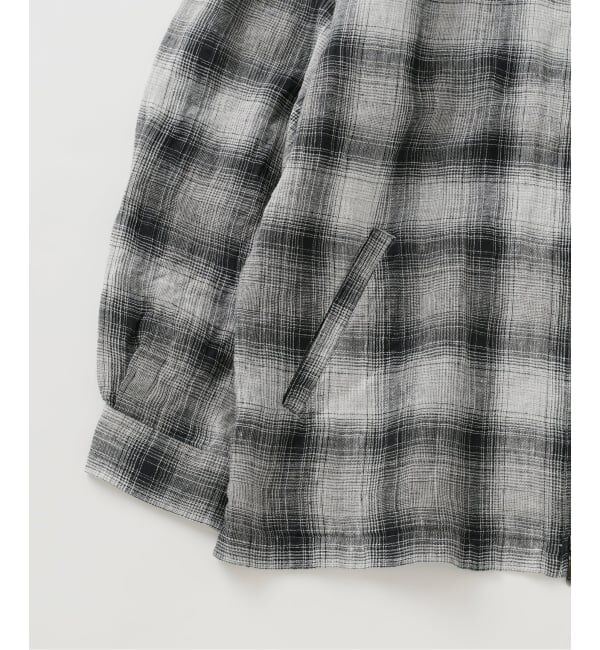 J.S.Homestead「《予約》Stead / リネン オンブレ ジップ シャツ」|シャツ・ブラウス|