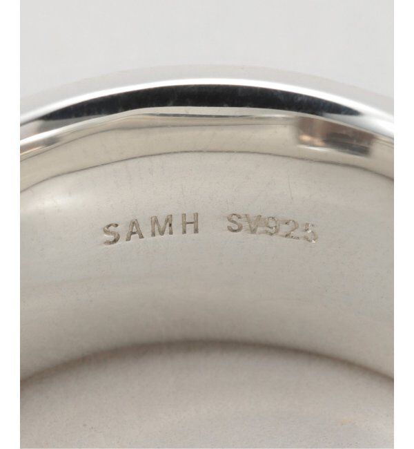 Spick and Span「【SAMH by LILAS】スクエアスモーキークォーツワイドリング SV」|リング|