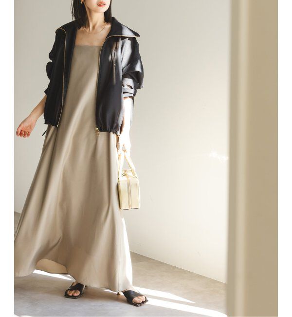 NOBLE「《追加》ビンテージツイルコンフォータブルキャミワンピース  6」|ワンピース|