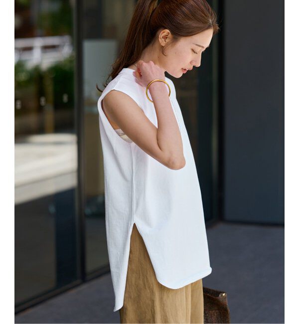 FRAMeWORK「ATON/エイトン 12/-AIR SPINNING ROUND HEM タンクトップ」|タンクトップ|