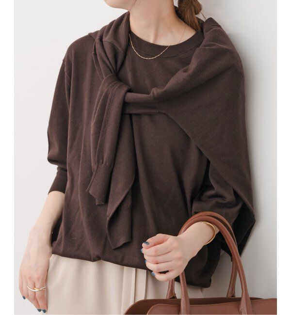 Spick and Span「《手洗い可 / 追加》18G クルーネックプルオーバー」|ニット・セーター|