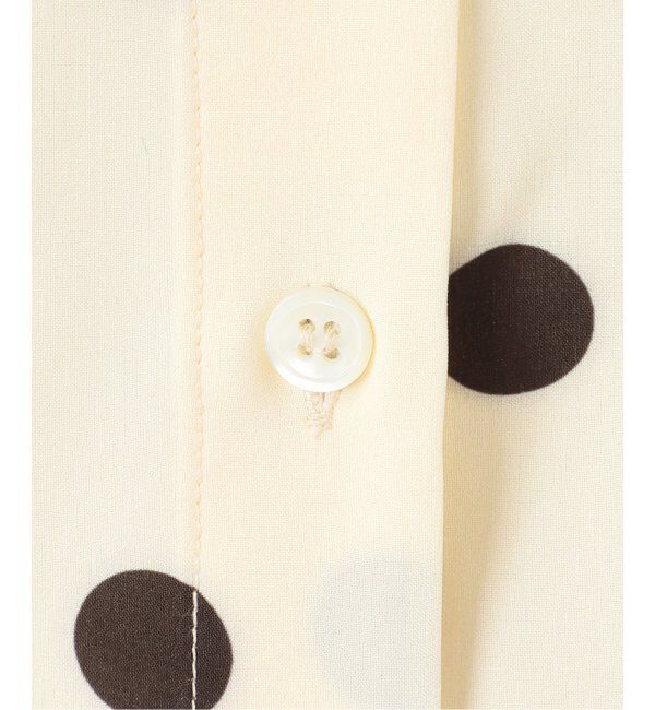 Spick and Span「《WEB限定3追加》ドットフレンチスリーブシャツ」|シャツ・ブラウス|