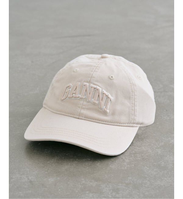 U by SPICK&SPAN「GANNI/ガニー Washed Cotton Canvas Cap Emb」|キャップ・キャスケット|