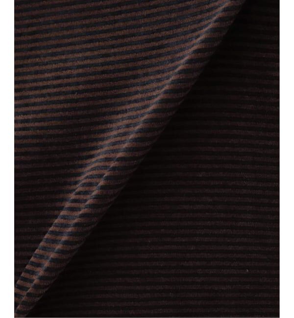 FRAMeWORK「ベロアボーダープルオーバー」|Tシャツ・カットソー|