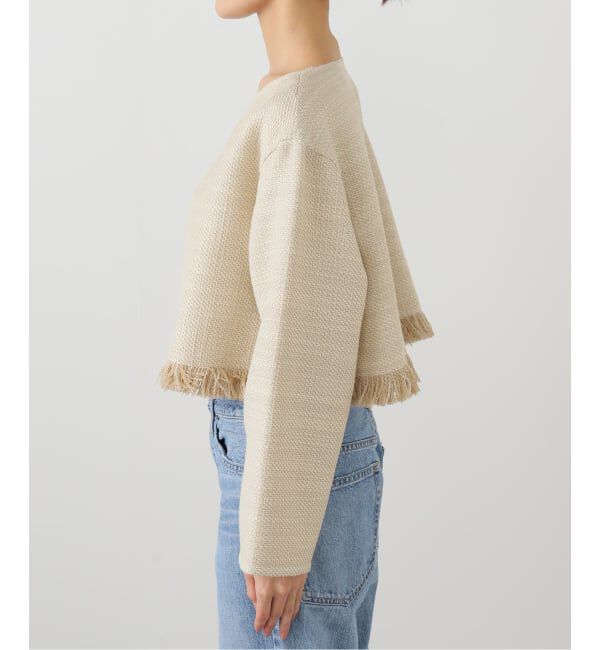 NOBLE「《追加》ツイードショートトップス」|シャツ・ブラウス|