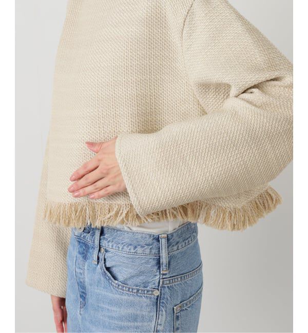 NOBLE「《追加》ツイードショートトップス」|シャツ・ブラウス|