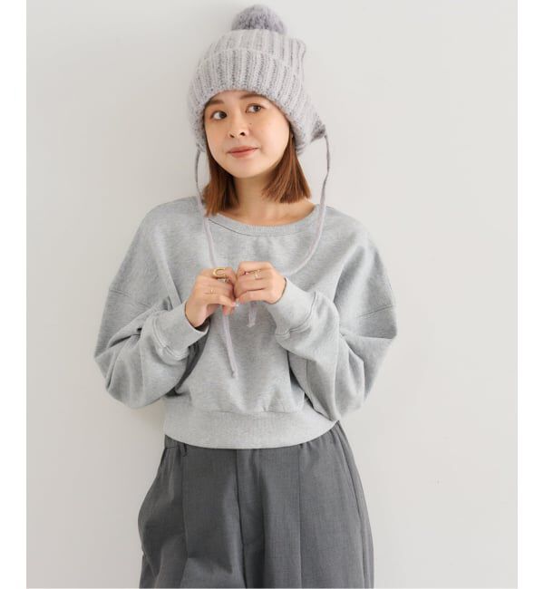 U by SPICK&SPAN「バックオープン裏毛プルオーバー」|スウェット・ジャージ|