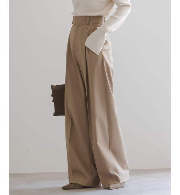 NOBLE「《追加2》エステルツイルストレッチスラックスパンツ」|スラックス|